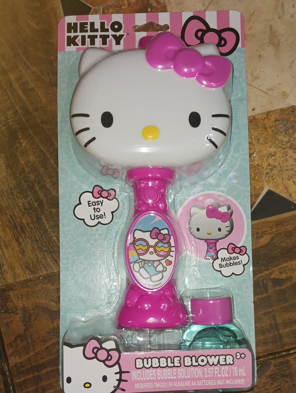 Hello Kitty Pink and White Bubble Blower Toy
